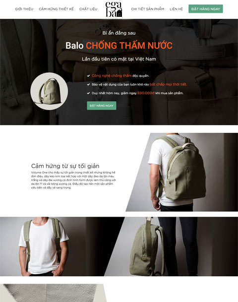 EGA Landing page