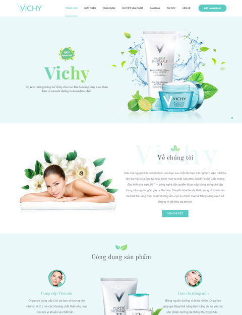 Vichy Landing Page